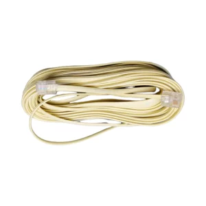 cable teléfono 10 m | RJ11 a RJ11, 4 pares, marfil