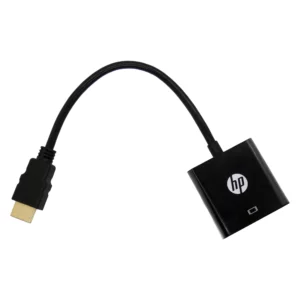 adaptador HDMI VGA HP 1080p 60 Hz negro compacto video