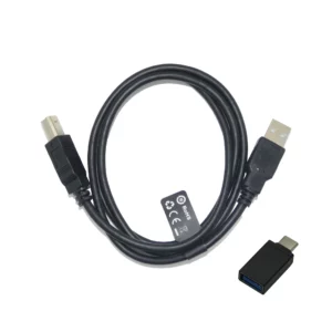cable USB tipo A tipo B adaptador tipo C HP negro