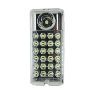 lámpara emergencia radio FM Macrotel 24 LED usb