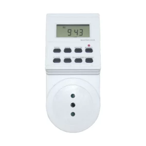temporizador digital enchufe Macrotel blanco