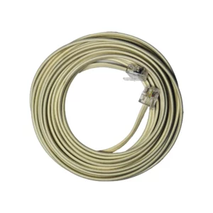 cable extensión teléfono RJ11 Macrotel marfil 5 m