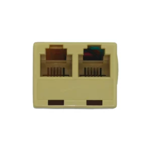 splitter de teléfono RJ11 Macrotel con 1 entrada y 2 salidas