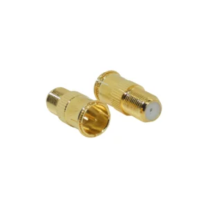 conector rápido coaxial macho a hembra 2 unidades Macrotel