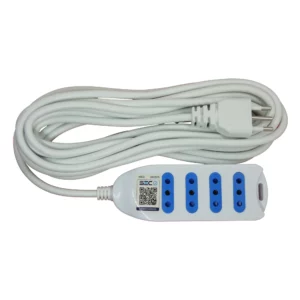 zapatilla eléctrica 4 tomas Philco con cable de 5 m