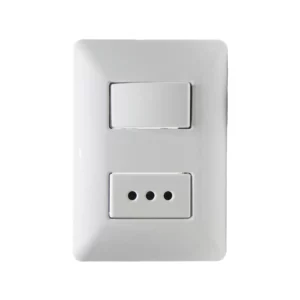 Interruptor para muro combinado Philco blanco 10A 250V