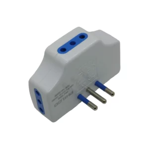 enchufe triple plano Philco blanco 3 tomas certificado