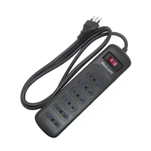 zapatilla eléctrica Philco 6 tomas 1,5 m protegida