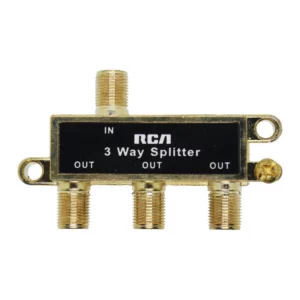 splitter coaxial RCA 1 a 3 conector F pasivo compacto
