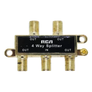splitter coaxial RCA 1 a 4 conector F pasivo compacto