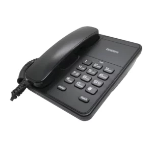 teléfono fijo de sobremesa Uniden negro para pared