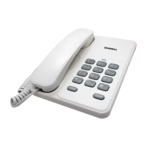 teléfono fijo de sobremesa Uniden blanco para pared