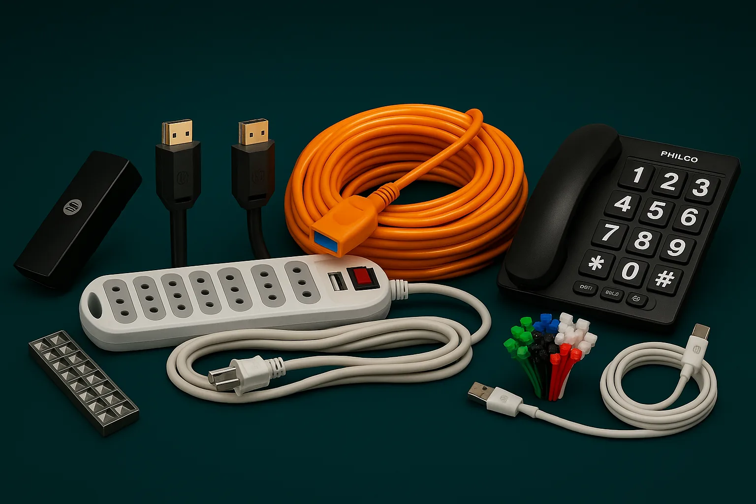 Tienda de tecnología online Tecno Ochagavía con cables, accesorios y productos eléctricos