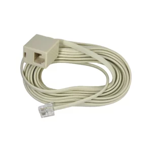 cable extensión teléfono RJ11 Macrotel marfil 7,5 m
