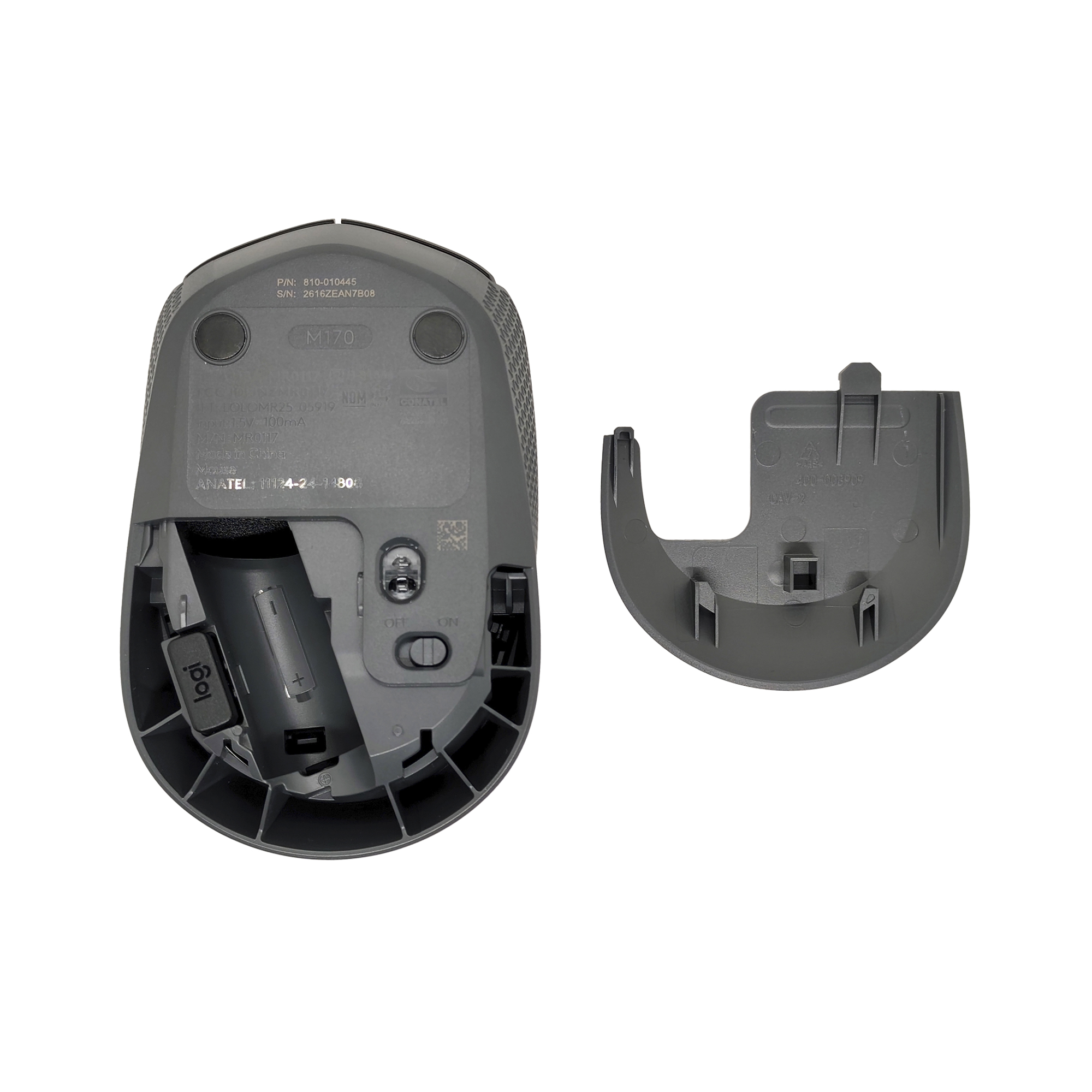 Mouse Logitech Inalámbrico Compacto Negro 1000 DPI USB - Imagen 5