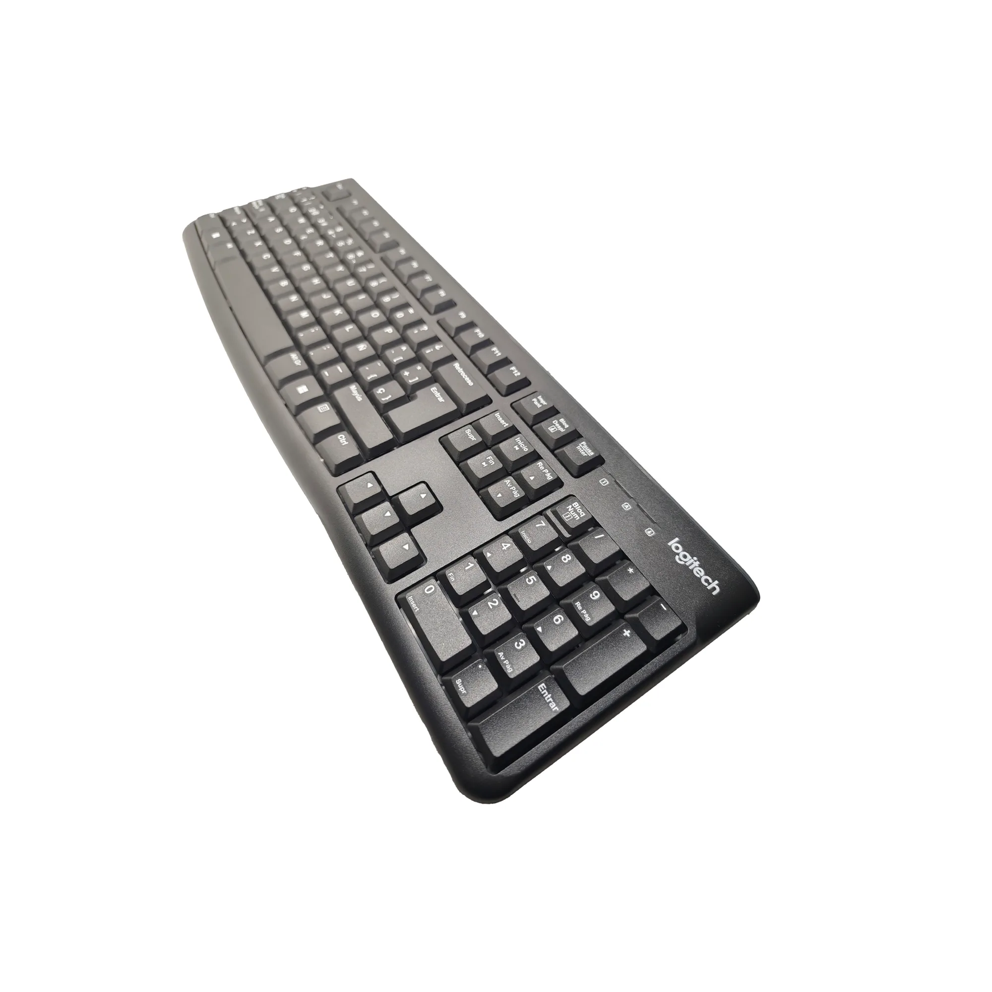 Teclado Logitech USB Español Negro Tamaño Completo - Imagen 3