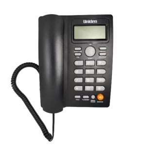 Teléfono Fijo Uniden Negro Identificador de Llamadas