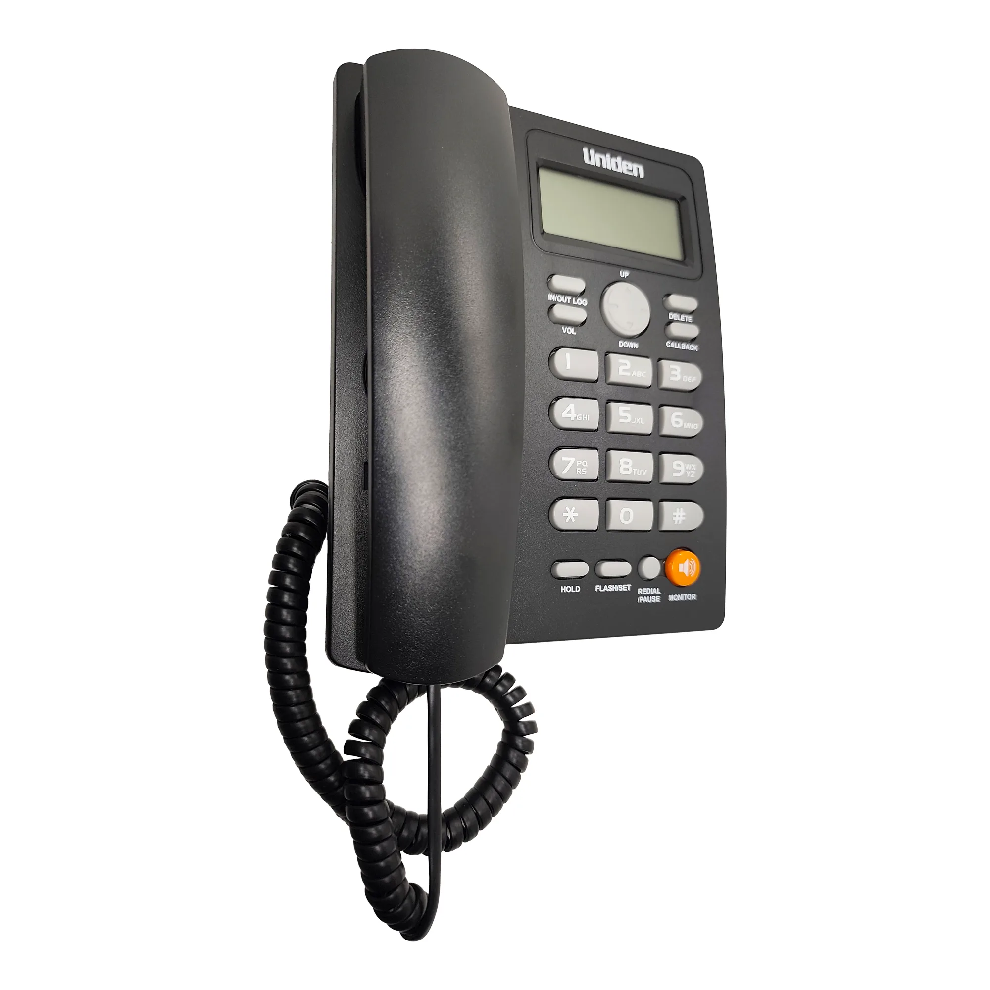 Teléfono Fijo Uniden Negro Identificador de Llamadas - Imagen 2