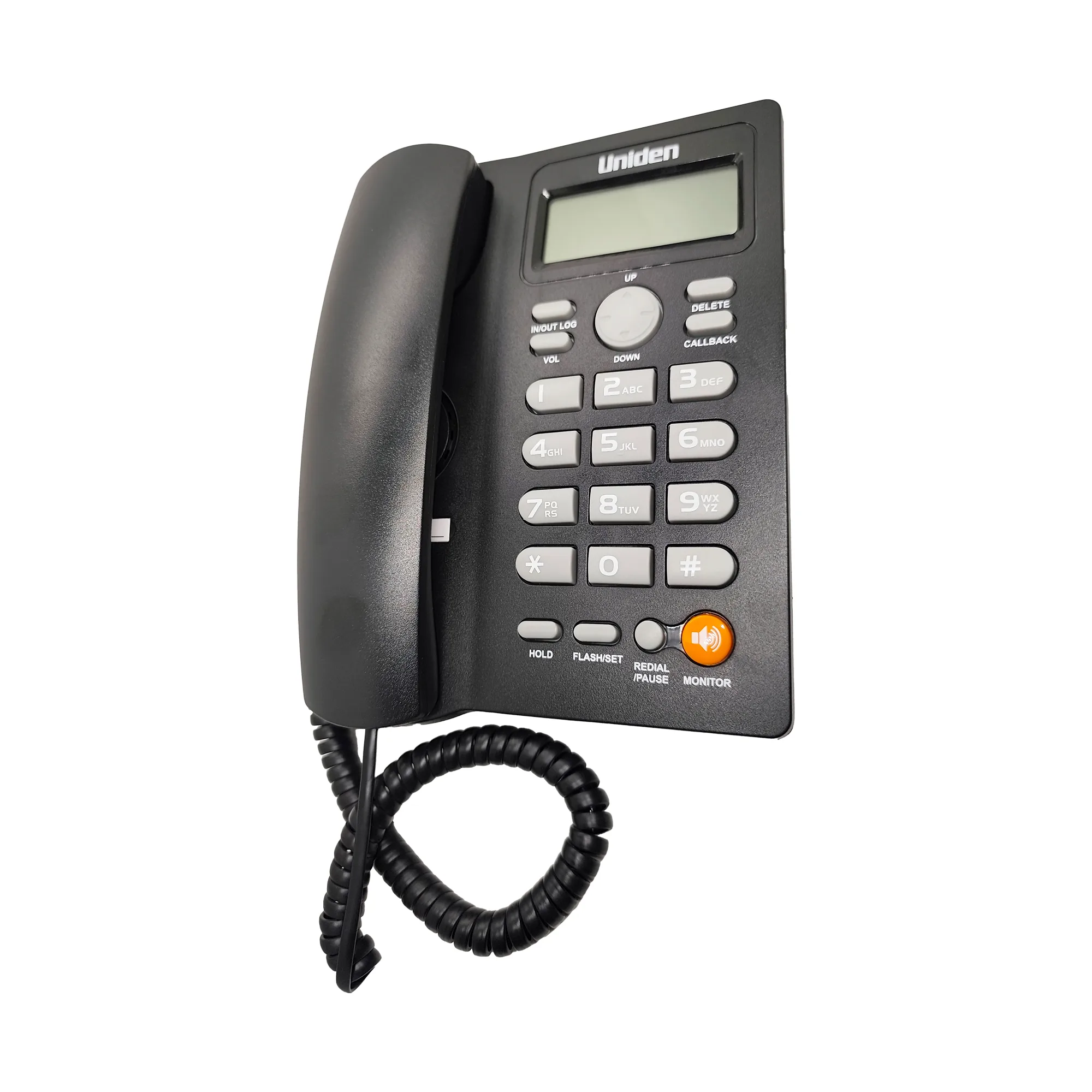 Teléfono Fijo Uniden Negro Identificador de Llamadas - Imagen 3